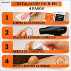 Pack de 8 topes de puerta de madera de haya Cerramatic